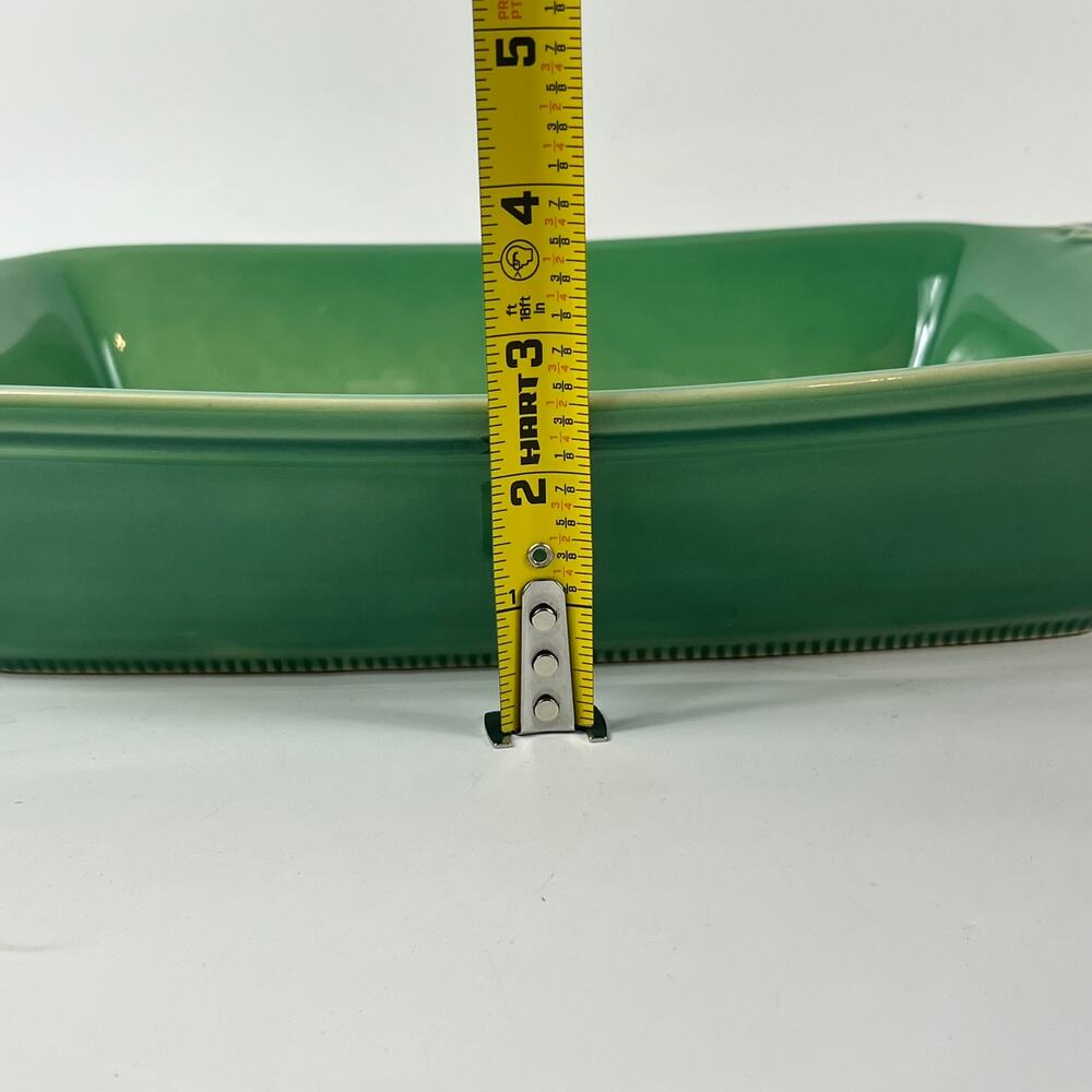 Appolia Casserole Dish French Glazed Ceramic Green Emerald Baking Serving Dish - Picture 11 of 16